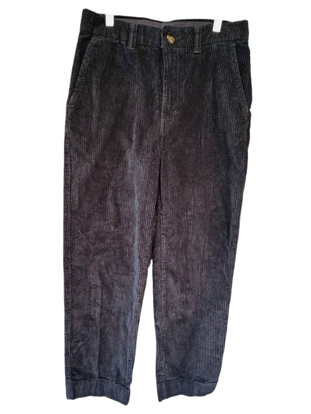Patagonia Womens Size 6 Black Wide Wale Corduroy Pants Organic Cotton Blend